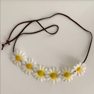 Daisy flower rave festival boho headband
